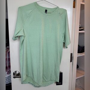 lululemon athletica Light Green Short Sleeve Tee